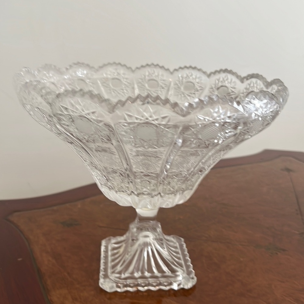 Bohemian crystal bowl